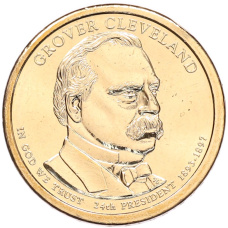Монета 1 доллар 2012 года (Р) США «24-й президент США Гровер Кливленд» (аверс)