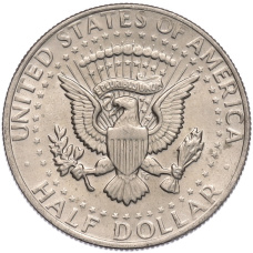Монета 1/2 доллара (50 центов) 1972 года США (реверс)