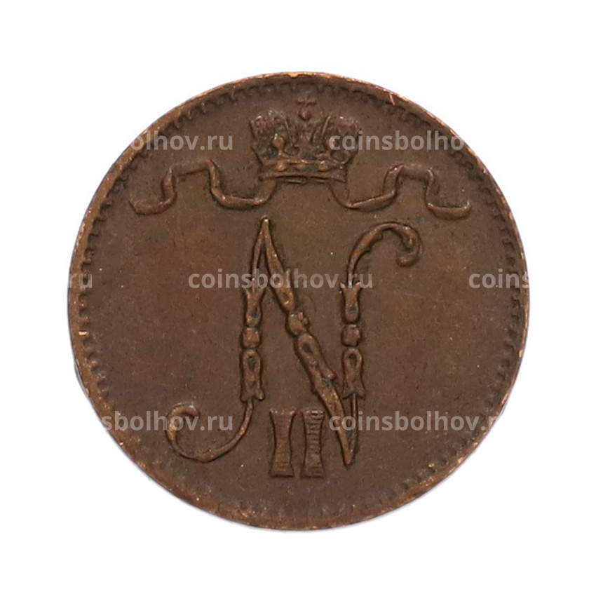 Монета 1 пенни 1915 года Русская Финляндия (вид 2)