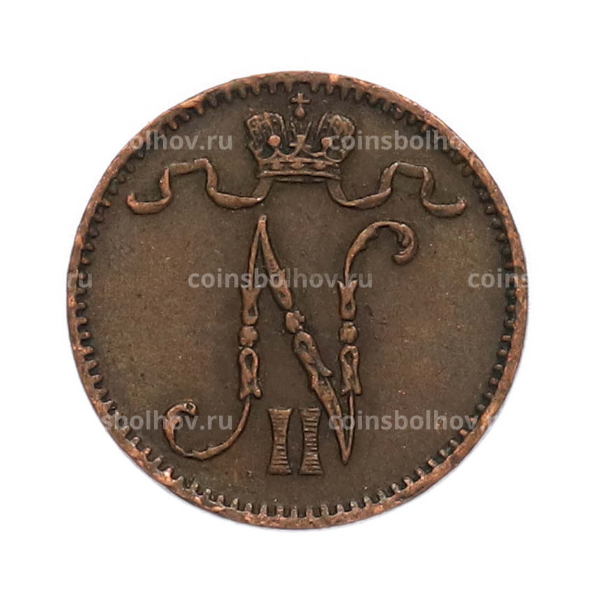 Монета 1 пенни 1914 года Русская Финляндия (вид 2)