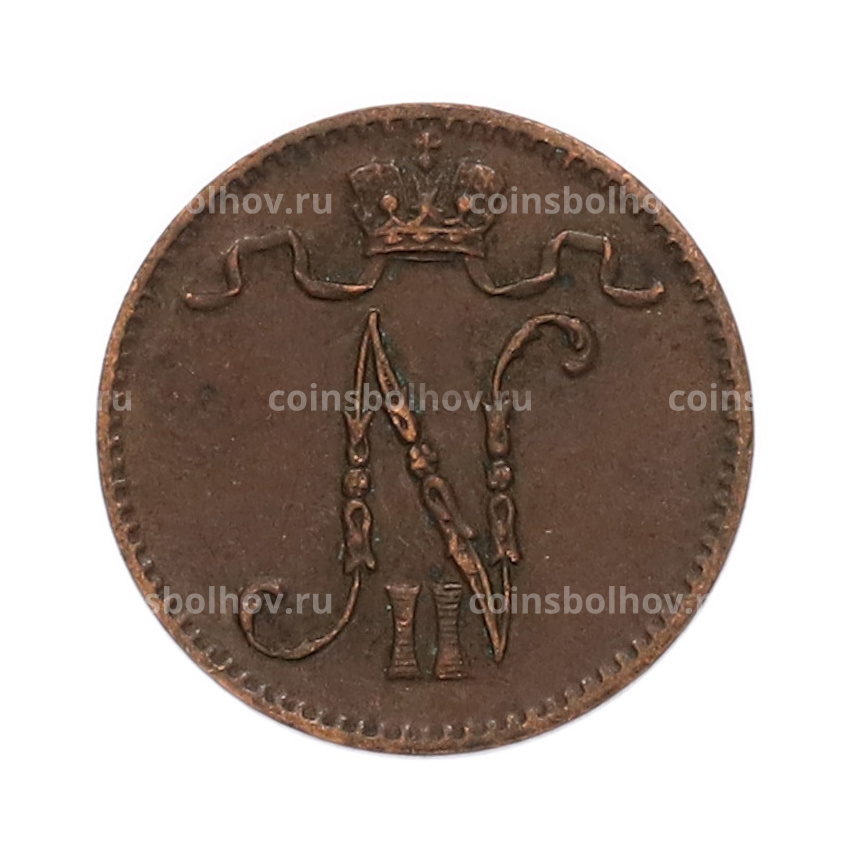Монета 1 пенни 1911 года Русская Финляндия (вид 2)