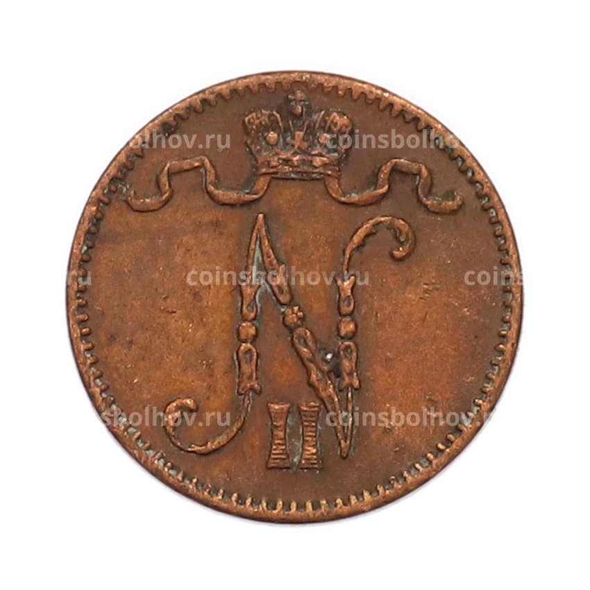 Монета 1 пенни 1914 года Русская Финляндия (вид 2)