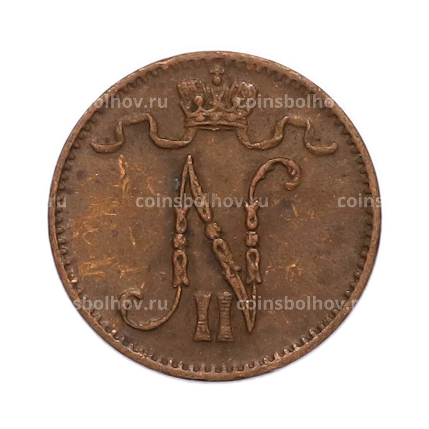 Монета 1 пенни 1914 года Русская Финляндия (вид 2)