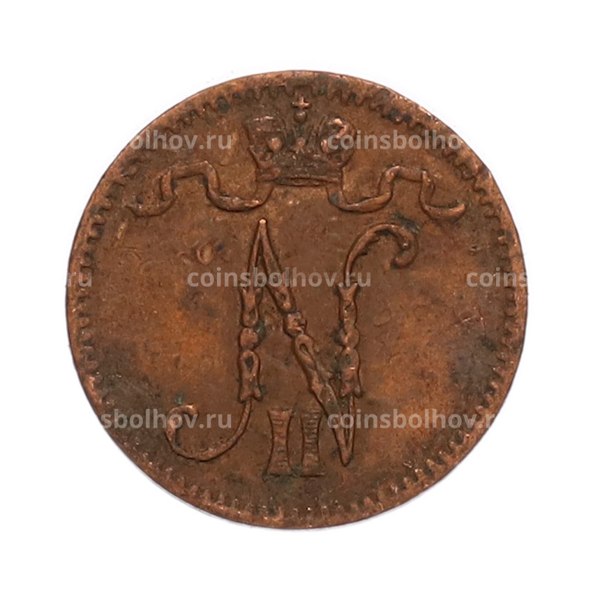 Монета 1 пенни 1916 года Русская Финляндия (вид 2)