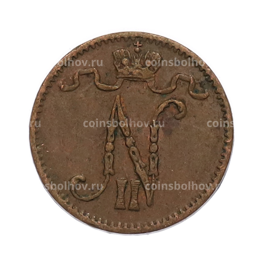 Монета 1 пенни 1914 года Русская Финляндия (вид 2)
