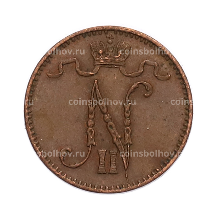 Монета 1 пенни 1914 года Русская Финляндия (вид 2)