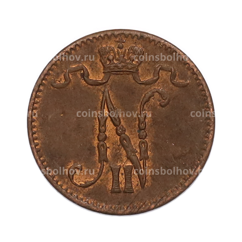 Монета 1 пенни 1916 года Русская Финляндия (вид 2)