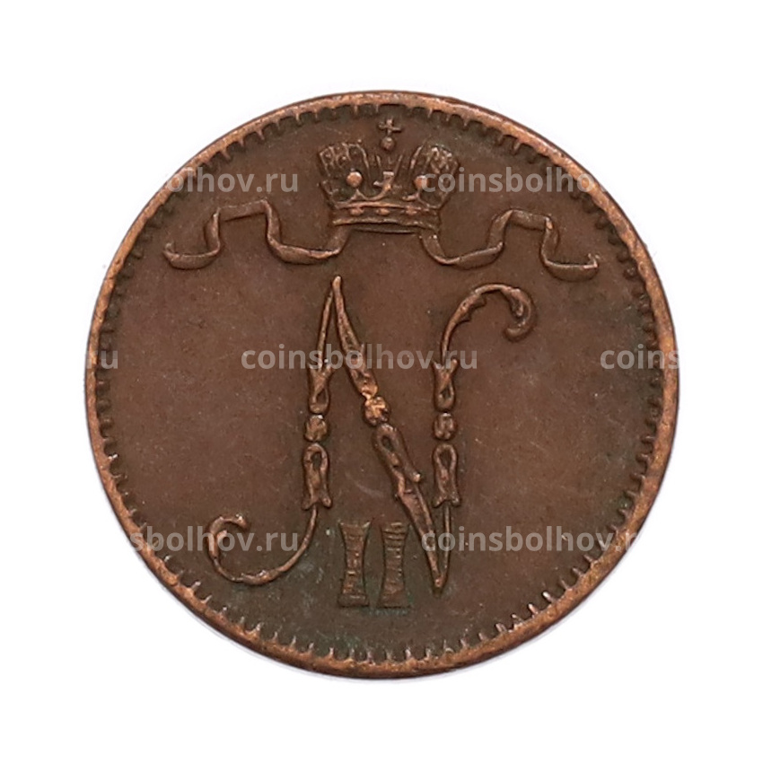 Монета 1 пенни 1911 года Русская Финляндия (вид 2)