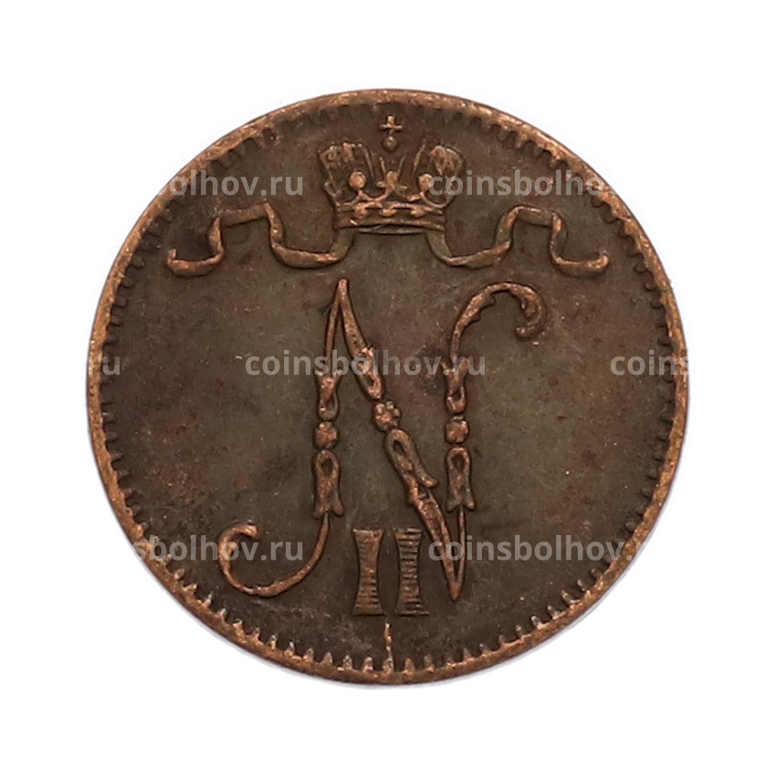 Монета 1 пенни 1911 года Русская Финляндия (вид 2)