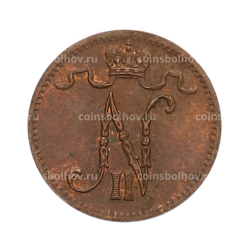 Монета 1 пенни 1916 года Русская Финляндия (вид 2)