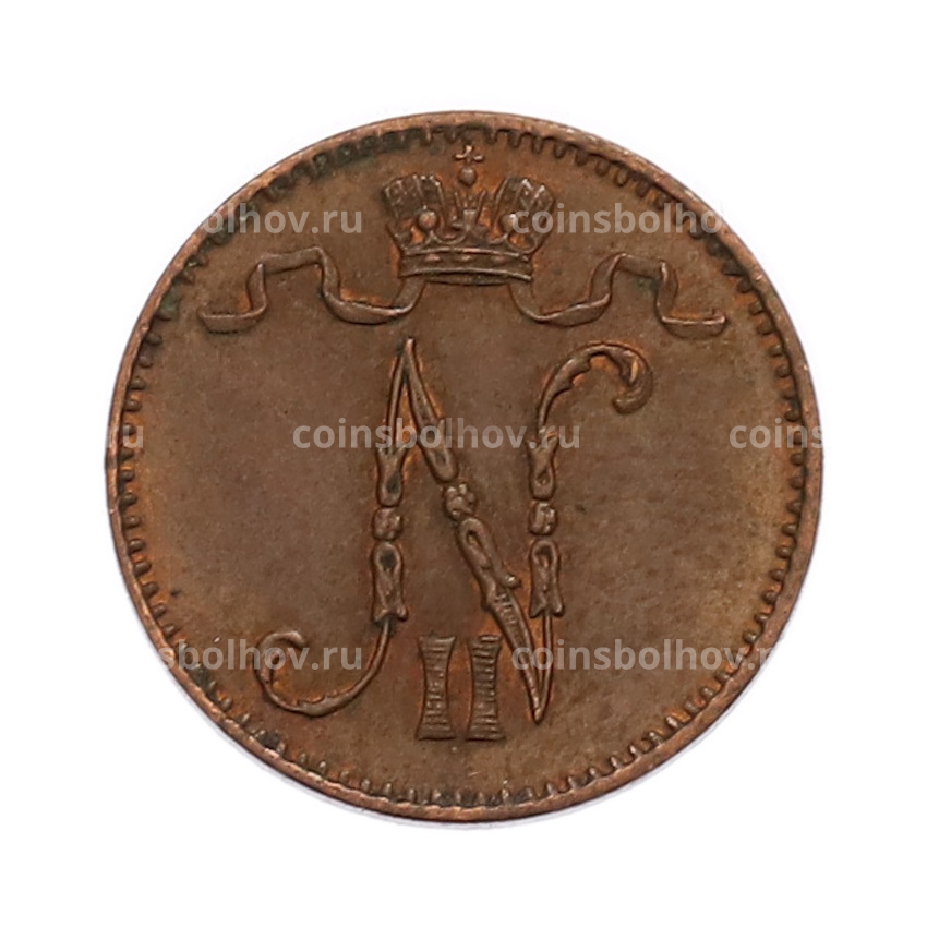 Монета 1 пенни 1911 года Русская Финляндия (вид 2)