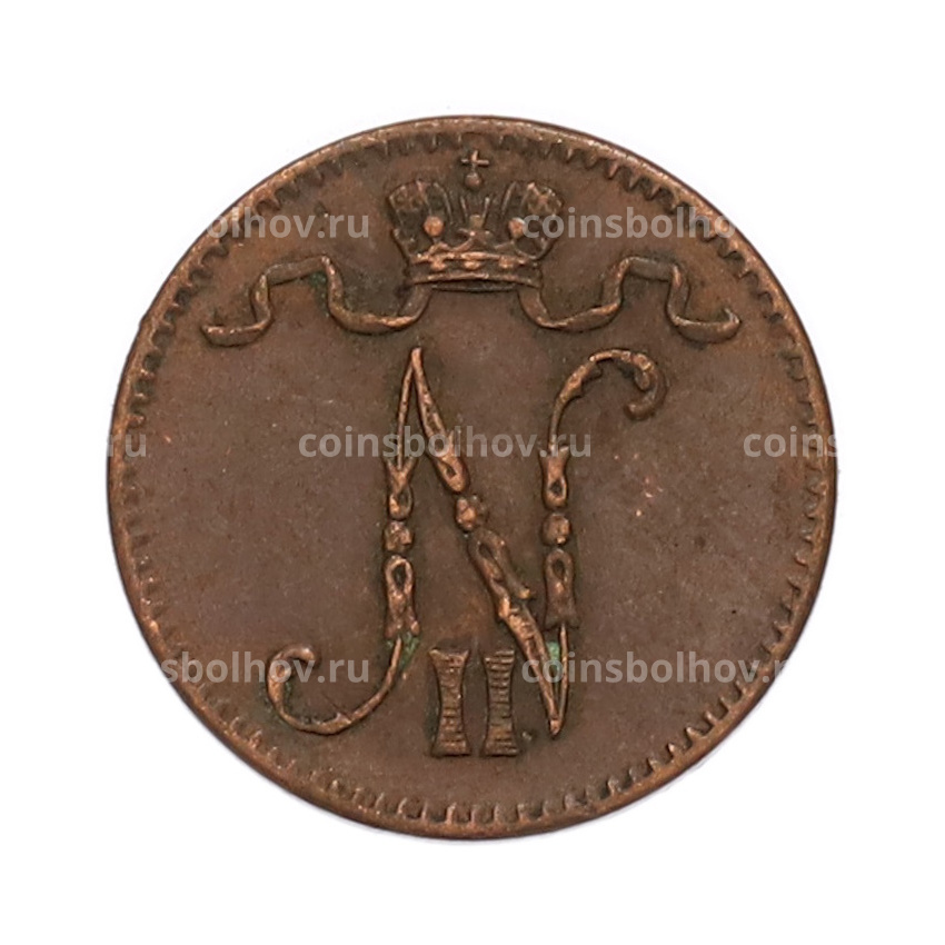 Монета 1 пенни 1911 года Русская Финляндия (вид 2)