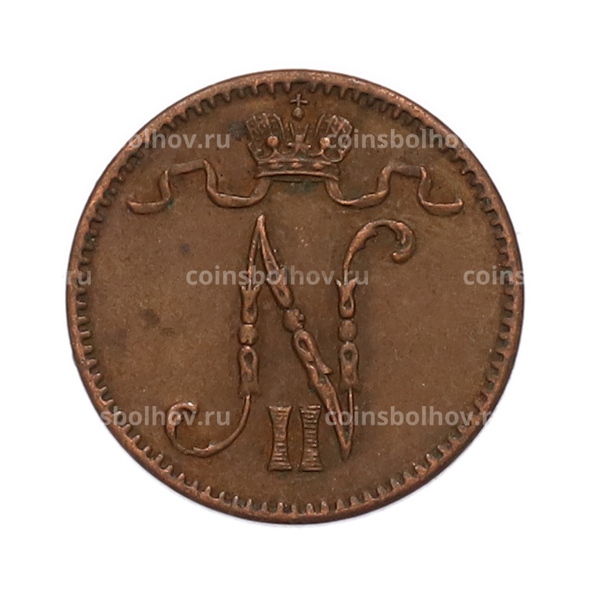 Монета 1 пенни 1914 года Русская Финляндия (вид 2)