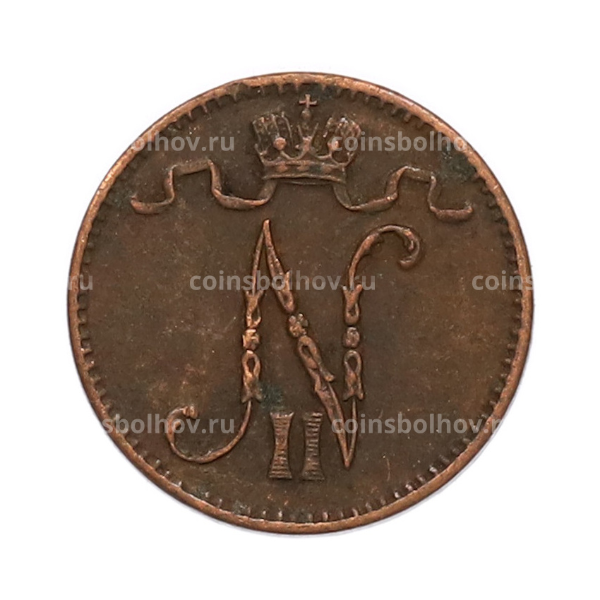 Монета 1 пенни 1911 года Русская Финляндия (вид 2)