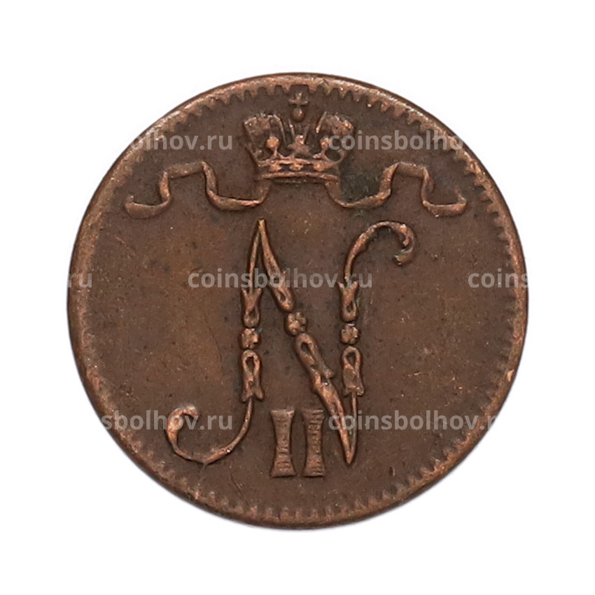 Монета 1 пенни 1916 года Русская Финляндия (вид 2)
