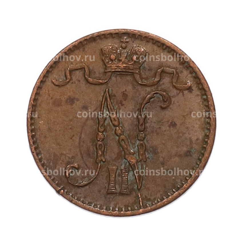 Монета 1 пенни 1911 года Русская Финляндия (вид 2)