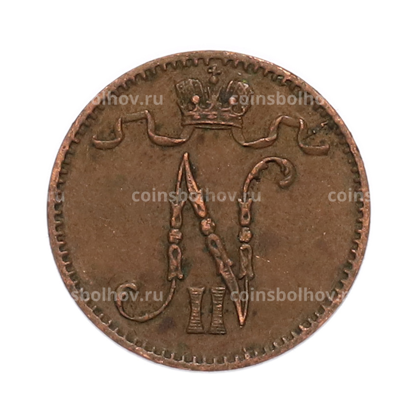 Монета 1 пенни 1911 года Русская Финляндия (вид 2)