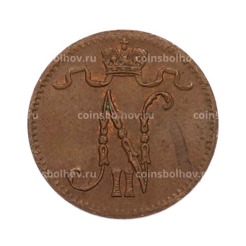 Монета 1 пенни 1916 года Русская Финляндия (вид 2)