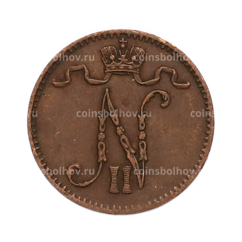 Монета 1 пенни 1912 года Русская Финляндия (вид 2)