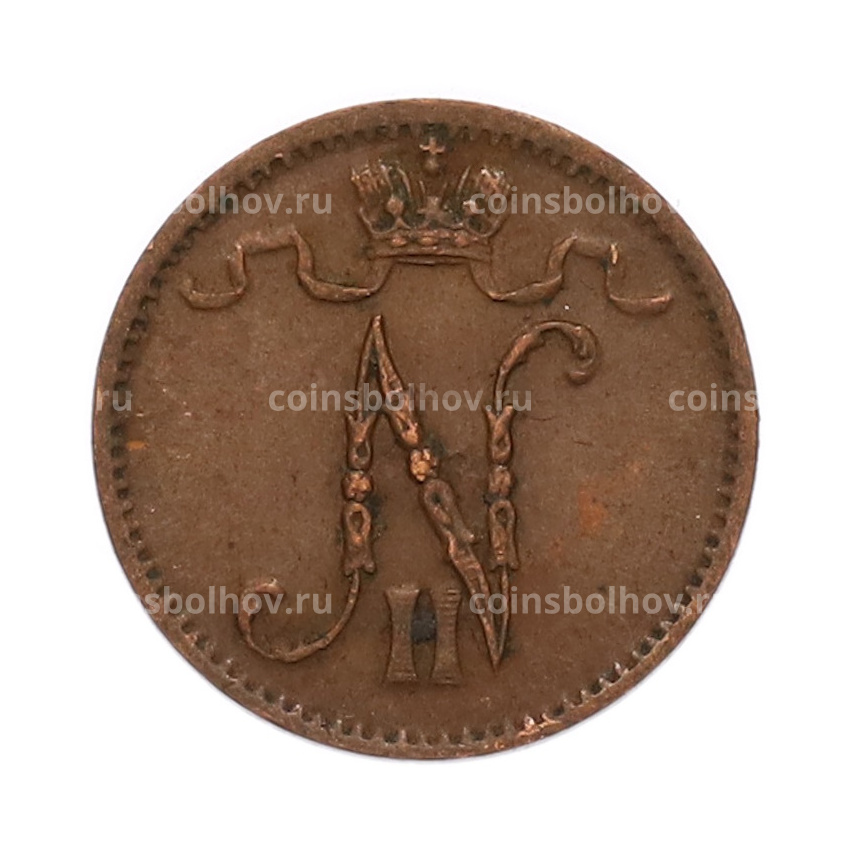 Монета 1 пенни 1914 года Русская Финляндия (вид 2)