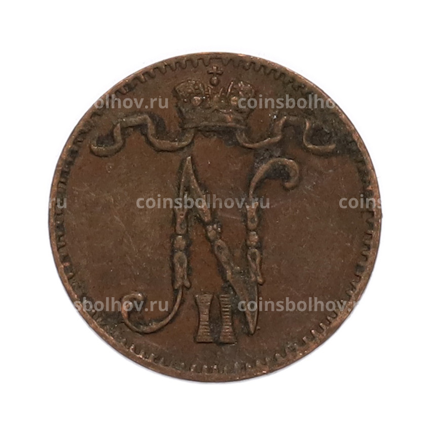 Монета 1 пенни 1904 года Русская Финляндия (вид 2)
