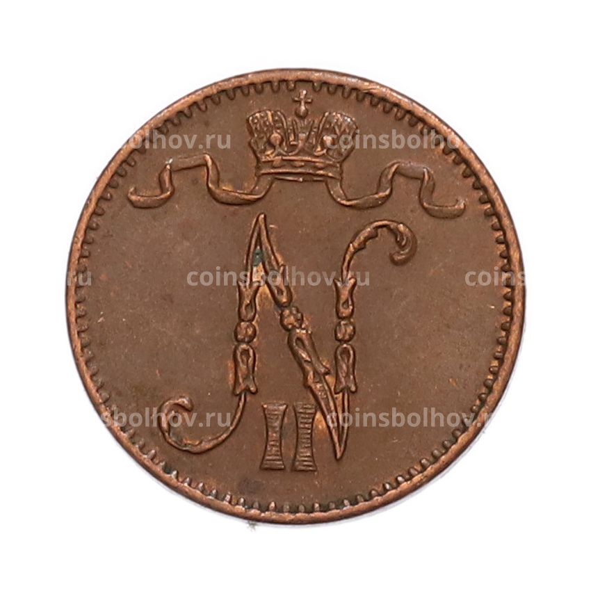 Монета 1 пенни 1914 года Русская Финляндия (вид 2)