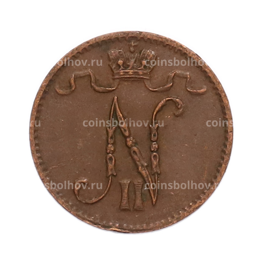 Монета 1 пенни 1911 года Русская Финляндия (вид 2)