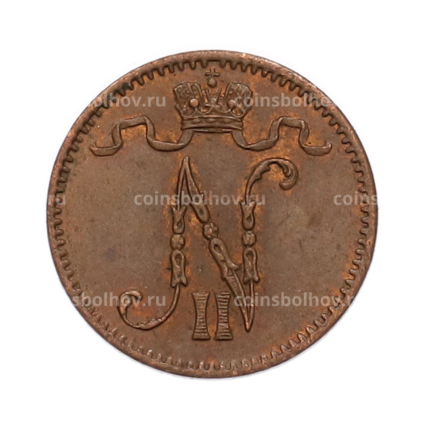 Монета 1 пенни 1914 года Русская Финляндия (вид 2)