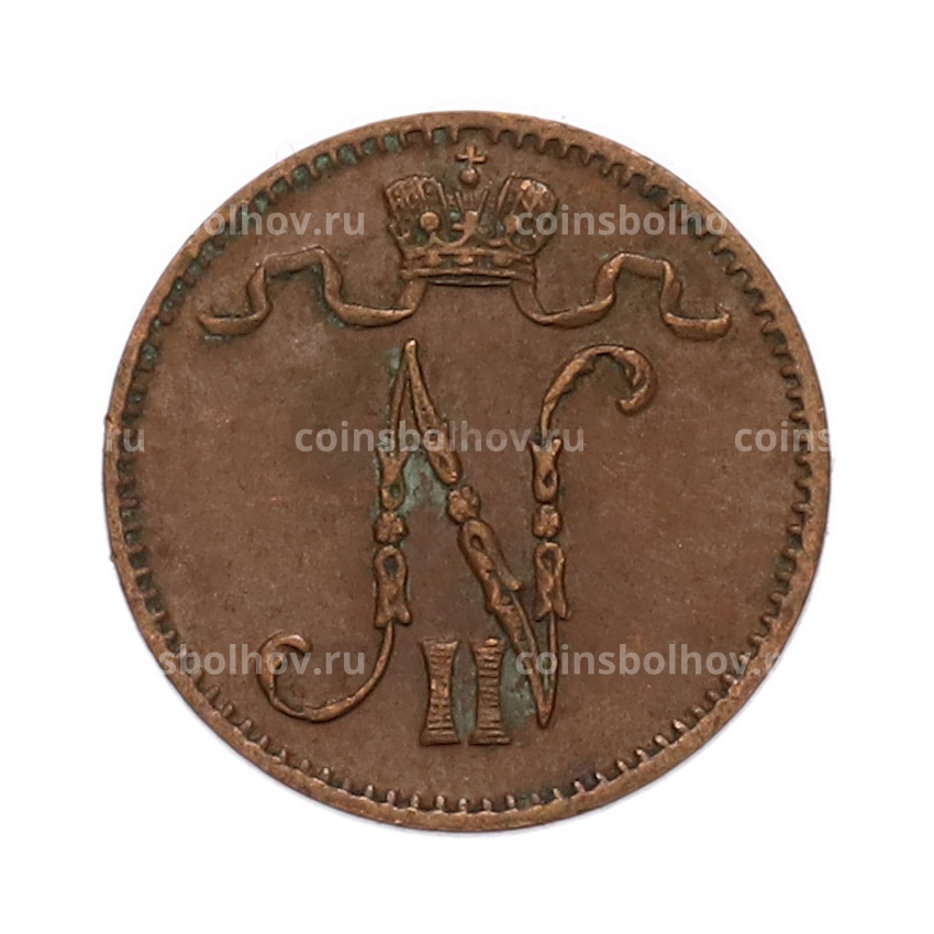 Монета 1 пенни 1911 года Русская Финляндия (вид 2)