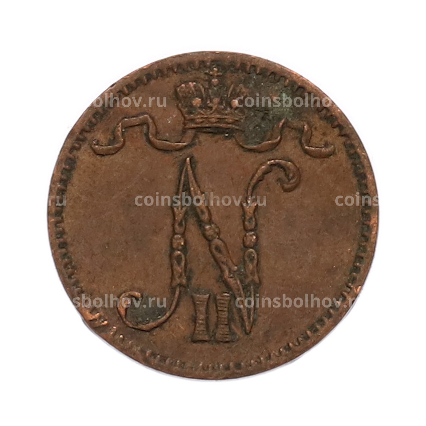 Монета 1 пенни 1914 года Русская Финляндия (вид 2)
