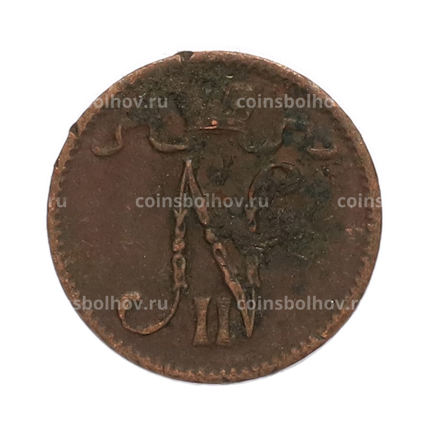 Монета 1 пенни 1916 года Русская Финляндия (вид 2)