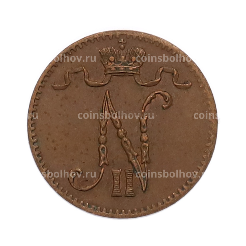 Монета 1 пенни 1916 года Русская Финляндия (вид 2)
