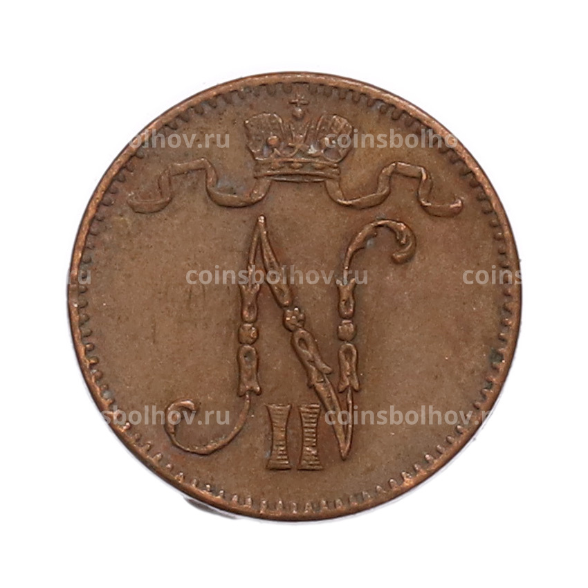 Монета 1 пенни 1912 года Русская Финляндия (вид 2)