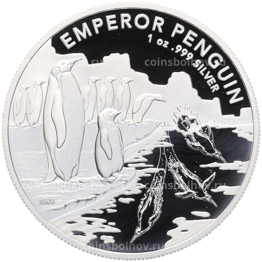 Монета 1 доллар 2023 года Австралия «Императорский пингвин»