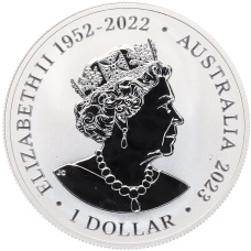 Монета 1 доллар 2023 года Австралия «Императорский пингвин» (реверс)