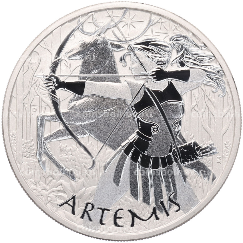 Монета 1 доллар 2023 года Тувалу «Боги Олимпа — Артемида»