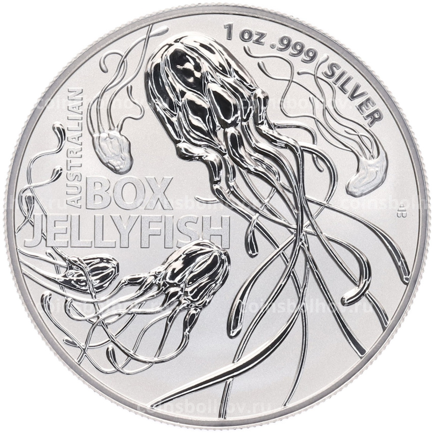 Монета 1 доллар 2023 года Австралия «Самая опасная в Австралии — Австралийская коробчатая медуза»