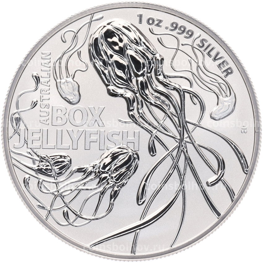 Монета 1 доллар 2023 года Австралия «Самая опасная в Австралии — Австралийская коробчатая медуза»