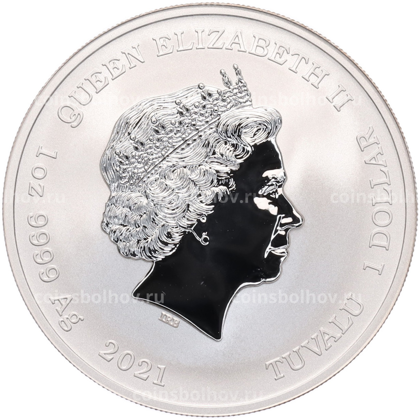 Монета 1 доллар 2021 года Тувалу «Боги Олимпа — Аид» (вид 2)