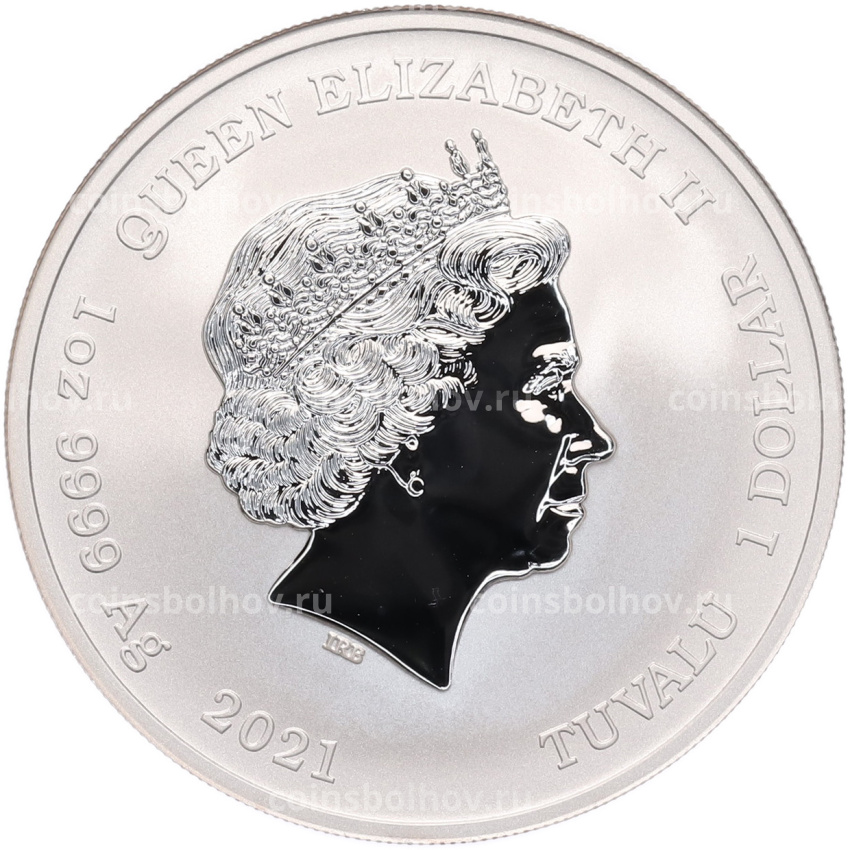 Монета 1 доллар 2021 года Тувалу «Боги Олимпа — Аид» (вид 2)