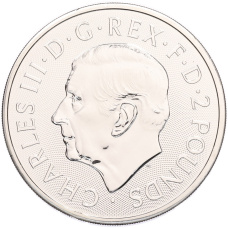 Монета 2 фунта 2023 года Великобритания «Легенда о Короле Артуре — Мэрлин» (реверс)