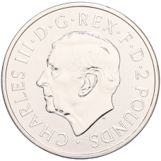 Монета 2 фунта 2023 года Великобритания «Легенда о Короле Артуре — Мэрлин» (реверс)