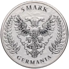 Монета 5 марок 2024 года Германия «Аллегория Германии» (реверс)