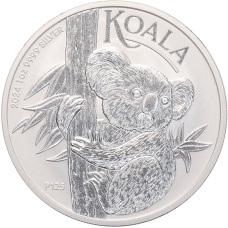 Монета 1 доллар 2024 года Австралия «Австралийская коала» (аверс)