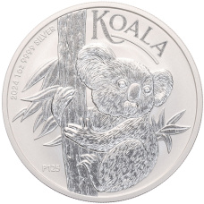 Монета 1 доллар 2024 года Австралия «Австралийская коала» (аверс)