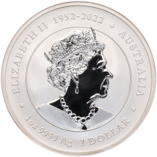 Монета 1 доллар 2024 года Австралия «Китайский гороскоп — Год дракона» (реверс)