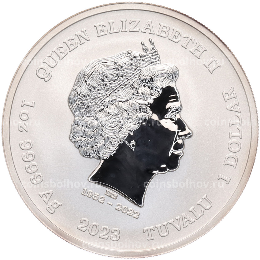Монета 1 доллар 2023 года Тувалу «Боги Олимпа — Аполлон» (вид 2)