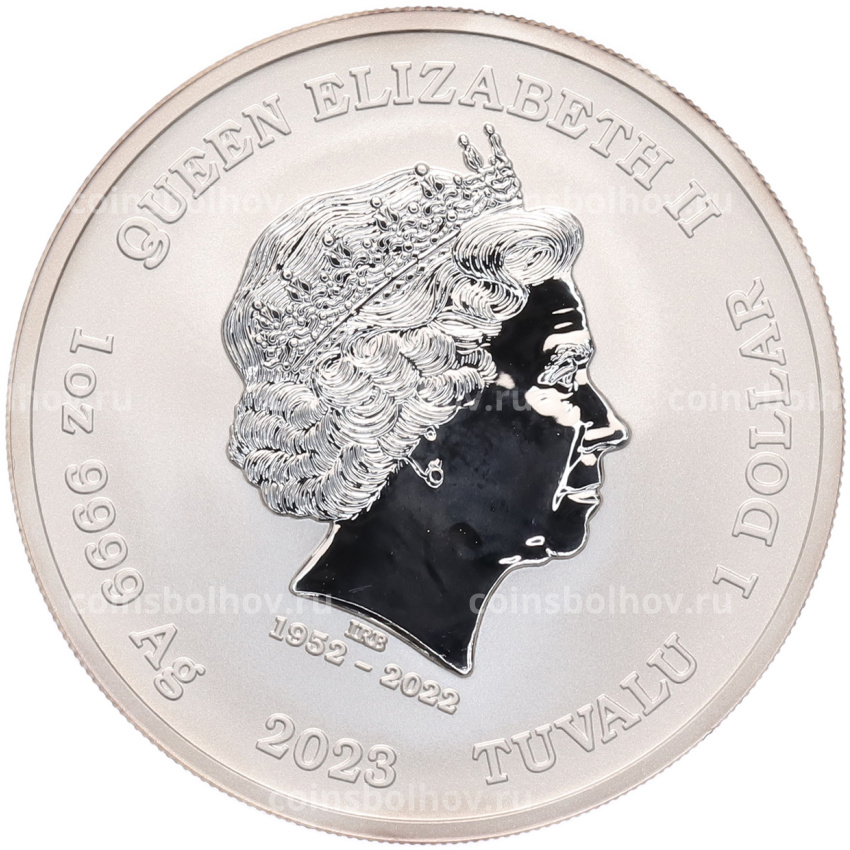 Монета 1 доллар 2023 года Тувалу «Боги Олимпа — Аполлон» (вид 2)