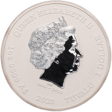 Монета 1 доллар 2023 года Тувалу «Боги Олимпа — Арес» (реверс)