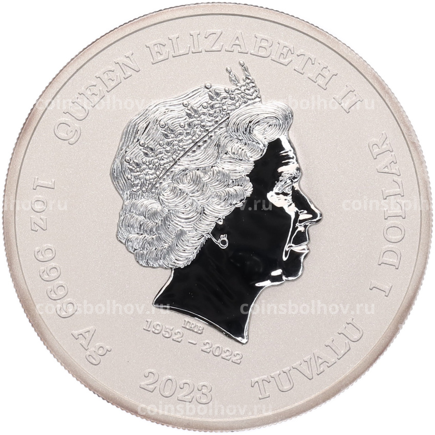 Монета 1 доллар 2023 года Тувалу «Боги Олимпа — Арес» (вид 2)